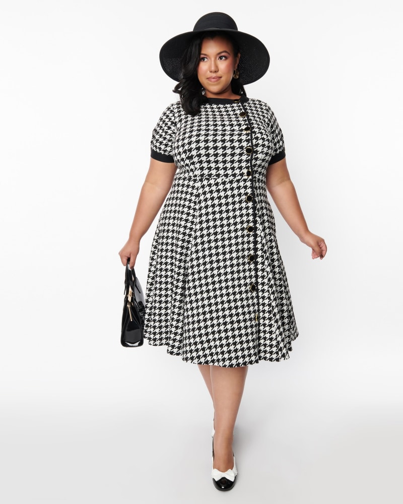 Houndstooth swing skirt new arrivals